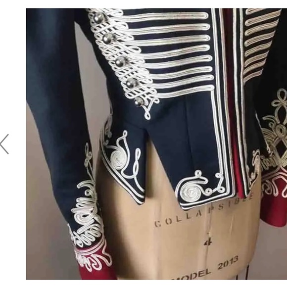 Burberry Military Jacket Navy Blue Red ( A must have staple ) - Picture 7 of 12